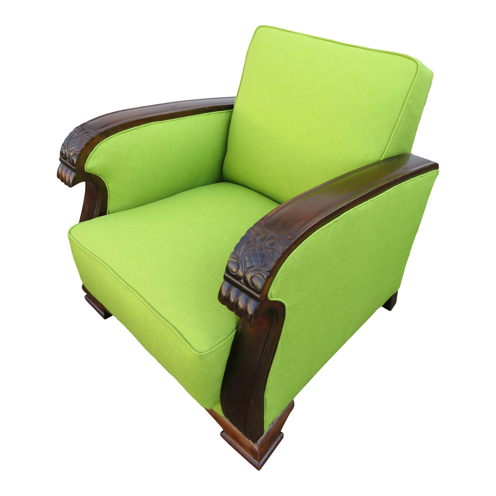 1920s Vintage Art Deco Lounge Club Chair Chairish