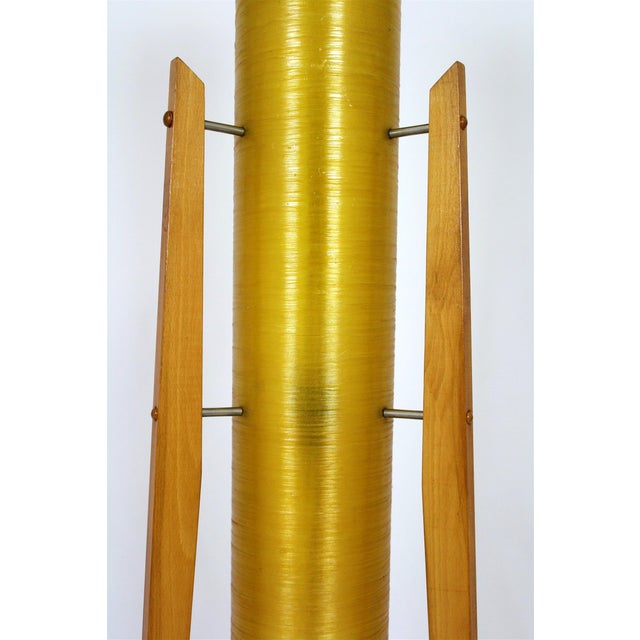 Wood Space Age Rocket Floor Lamp from Novoplast Sered, 1960s For Sale - Image 7 of 18