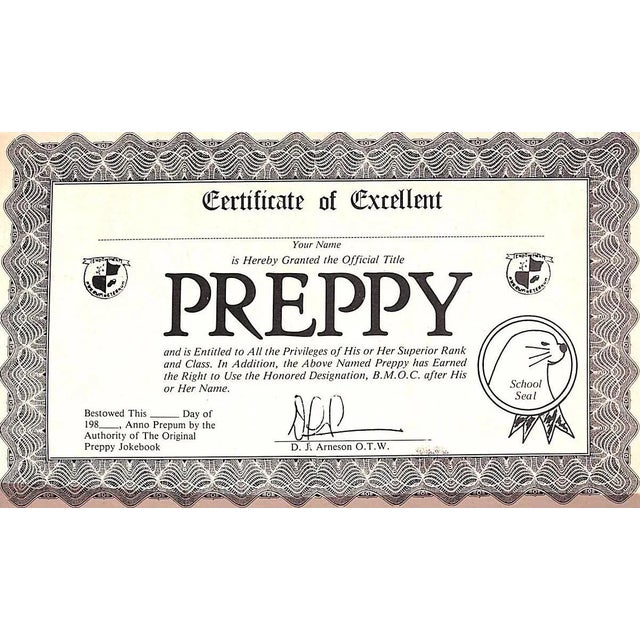 "The Original Preppy Jokebook" 1981 Arneson, d.j. For Sale - Image 4 of 13