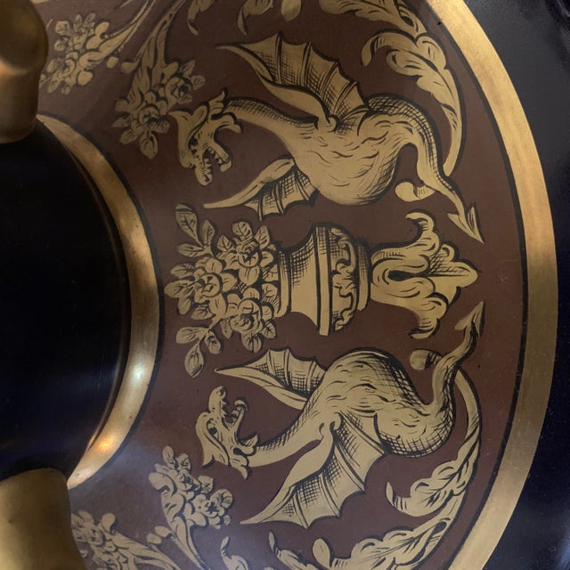 Ceramic Antique French Faience De Tours Porcelain Vase For Sale - Image 7 of 8