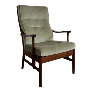 Vintage Danish 'Casa' High Ladder Back Arm Chair Attributed to Farstrup For Sale