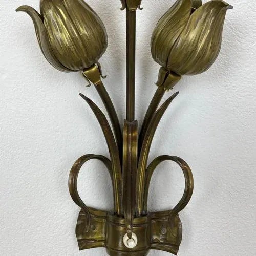 Italian Flower Theatre Wall Light in the style of Gio Ponti, 1970s For Sale - Image 9 of 18