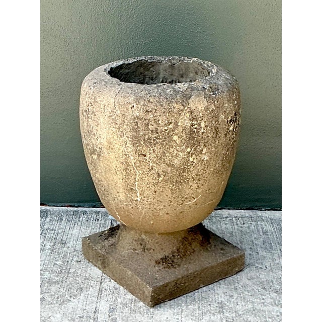 Rustic Stone Garden Planter For Sale - Image 4 of 18