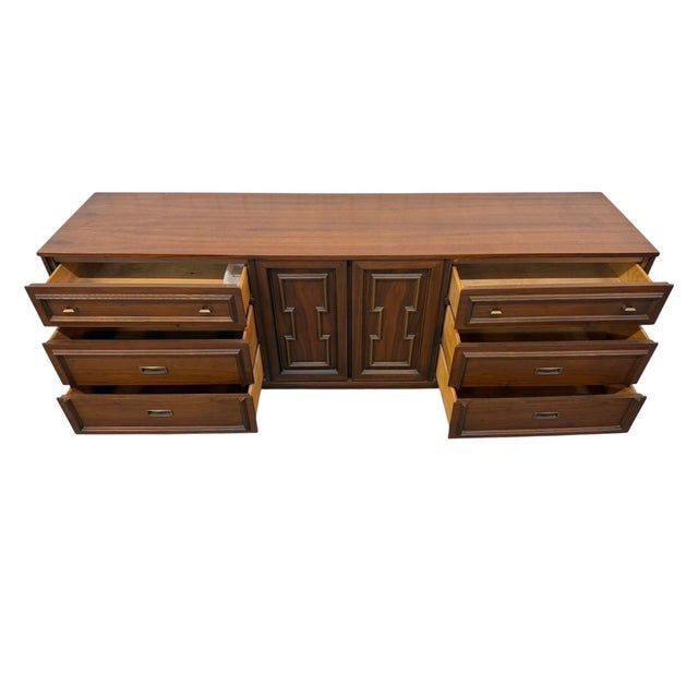 Mid-Century Modern 3-Piece Walnut Bedroom Set For Sale - Image 12 of 14