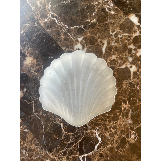 Metal Vintage Silver & Glass Shell Caviar Dish Set - 7 pcs For Sale - Image 7 of 18