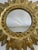 Gold Late 20th Century Gold Gilded 12.5" Sunburst Wall Mirror For Sale - Image 8 of 18