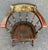 American Ebonized Captain's Chair With Federal Style Fruitful Bounty Basket For Sale - Image 9 of 16