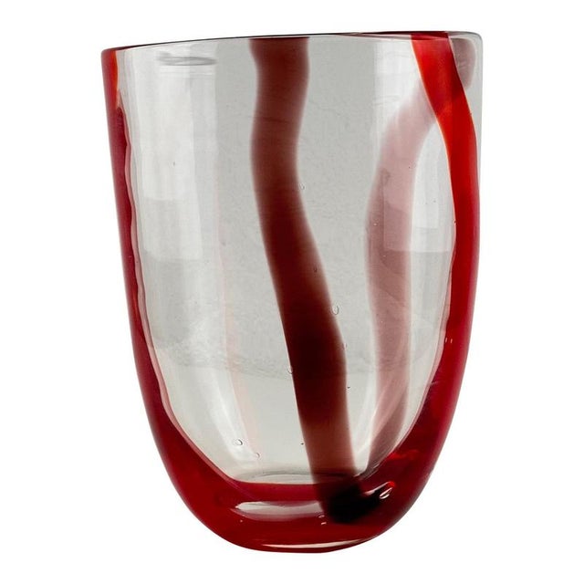 Murano Glass Vase by Fulvio Bianconi for A.V. Mazzega, 1950s For Sale - Image 11 of 11