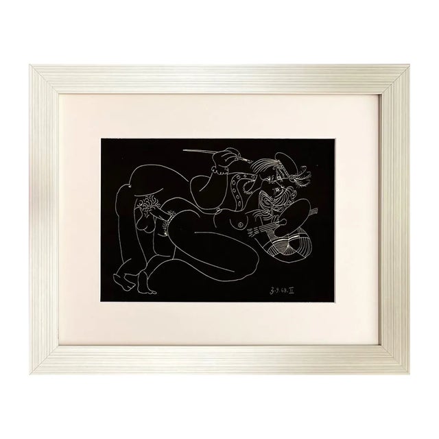 Title: Erotic 2 dated 3 /9 / 1968 Artist: Pablo Picasso Country: Spain Medium: Lithograph Marks: Not signed, not numbered...