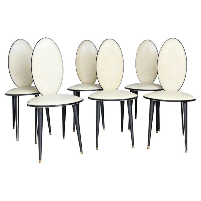 Italian Dining Chairs by Umberto Mascagni for Harrods London - Set of 6 For Sale - Image 11 of 11
