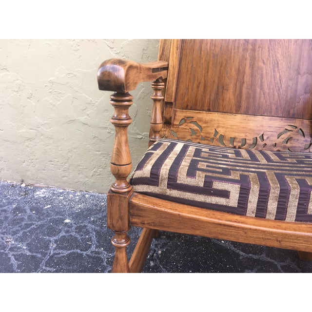 19th Century Convertible Monk's Chair or End Table, Foldable Armchair - a Pair For Sale In Miami - Image 6 of 13