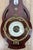 Vintage Brass and Mahogany Wall Barometer For Sale - Image 6 of 11