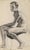 Art Deco Vintage Art Deco Charcoal Male Nude Figure Drawing by Anne Neumark 1928 For Sale - Image 3 of 6