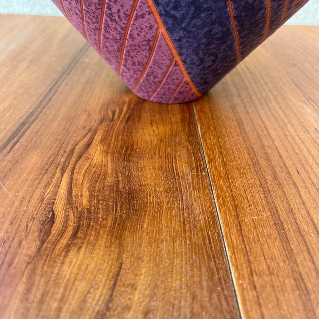 Postmodern Ceramic Decorative Center Bowl Signed by Japanese Artist Masuo Ojima. C 1980s For Sale - Image 18 of 18