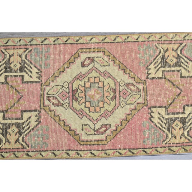 Art Deco Turkish Handmade Floral Rug For Sale - Image 3 of 6