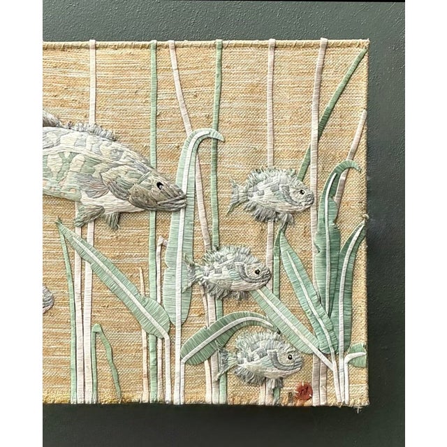Vintage Don Freeman Undersea Fiber Art For Sale - Image 10 of 12