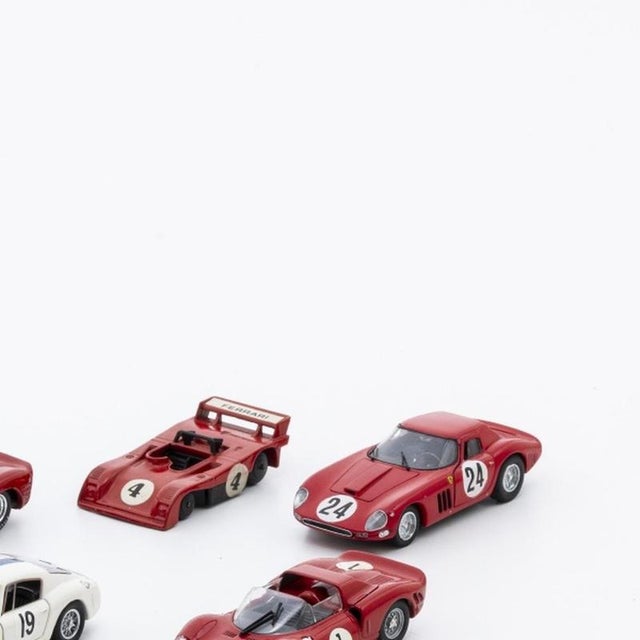 Miniature Ferrari Cars, Set of 8 For Sale - Image 4 of 6