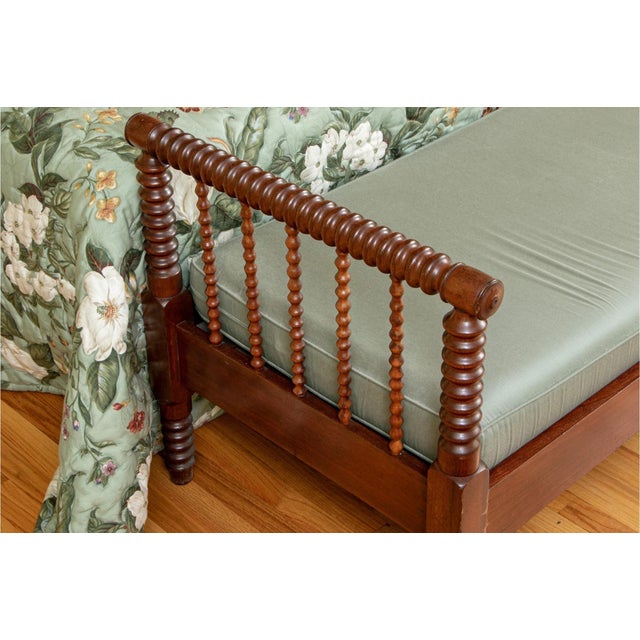 Early 20th Century Early 20th Century Barley Twist Bobbin-Turned Walnut Reclining Bench For Sale - Image 5 of 7