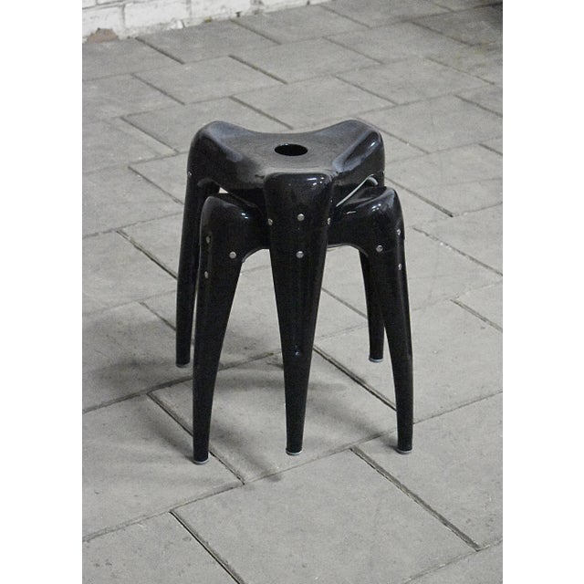 Metal Wisdom Tooth Stool by Yasu Sasamoto for Dulton, Japan, 1980s For Sale - Image 7 of 12