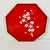 Mid-Century Modern Mid-Century Boho Chic Octagonal Shaped Plastic Serving Tray With Cherry Bloosom Design For Sale - Image 3 of 14