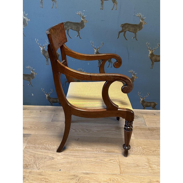 Victorian English Desk Chair in Mahogany For Sale - Image 4 of 8