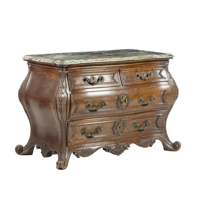 20th Century Portuguese Wooden Chest of Drawers For Sale - Image 6 of 6
