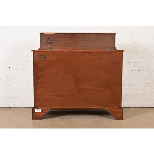 Ethan Allen Georgian Solid Cherry Wood Dresser or Chest of Drawers For Sale - Image 15 of 17