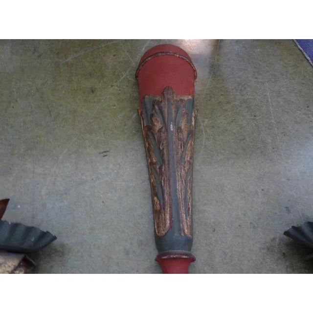 18th Century 18th Century Italian Polychrome Sconces-Pair For Sale - Image 5 of 9