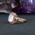 5.9Ct Rainbow Moonstone Ring With Diamond & Pink Sapphire Accents: 14k Gold Ring For Sale - Image 4 of 9