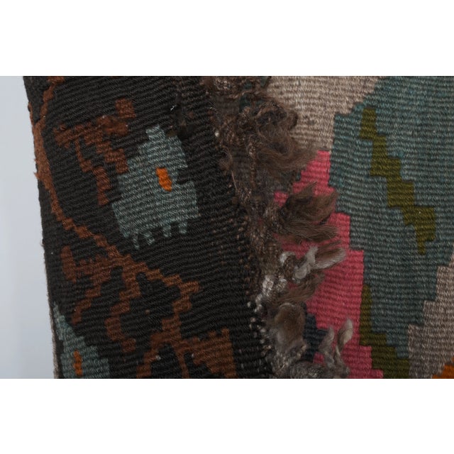 Vintage Anatolian Gabbeh Lion Kilim Rug 6'6'' X 11'1'' For Sale - Image 11 of 12