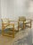 1980s Coastal Minimalist Beech Framed Sling Lounge Chairs, a Pair (Designed by Karen Mobring 1974) For Sale - Image 5 of 12
