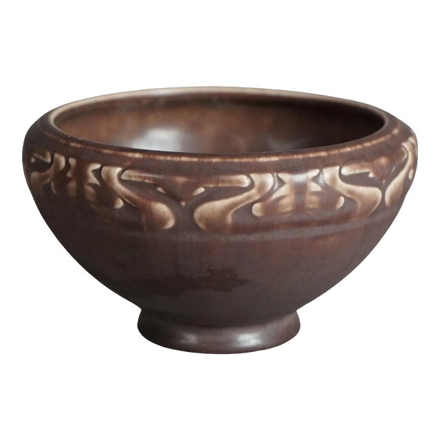 Antique Arts & Crafts Rookwood Art Pottery Bowl Dated 1921 For Sale