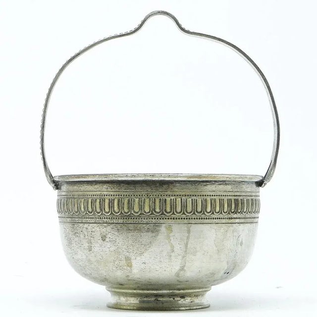 Silver Sugar Bowl, Belgium, 1900s For Sale - Image 8 of 8