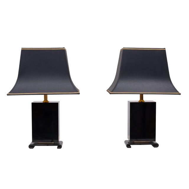Mid-Century Modern French Table Lamps from Maison Le Dauphin Pagoda, 1970s, Set of 2 For Sale - Image 3 of 14