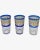 Transparent Vintage Set of 3 Val St. Lambert Danse De Flore Cobalt Crystal Tumblers For Sale - Image 8 of 12