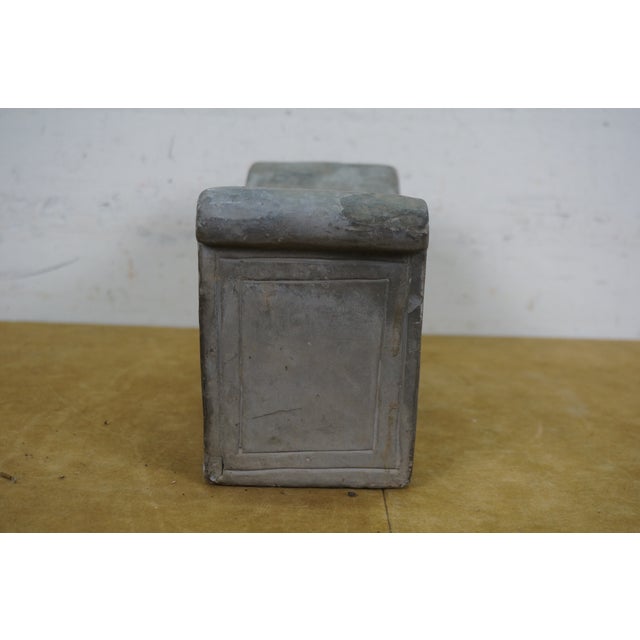 Vintage Chinese Grey Stone Eternal Youth Always Young Pillow Neck Head Rest For Sale - Image 6 of 12