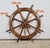 Teak Boat Wheel Bar For Sale - Image 11 of 12
