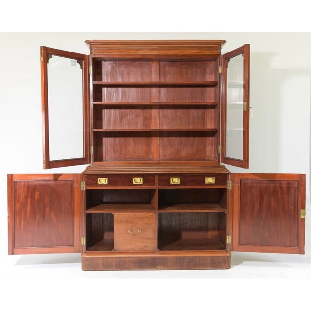 This French Louis Philippe Style Mahogany Bookcase/ Buffet Du Corps / Cupboard is in Beautiful condition and constructed...