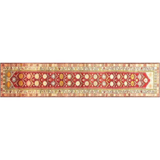 Textile 1960s Turkish Oushak Runner For Sale - Image 7 of 7