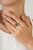 Art Deco 4.58 Carat Zambian Emerald Statement Solitaire Ring in 18k Yellow Gold Size 8 For Sale - Image 3 of 14