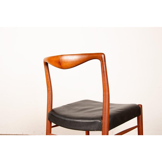Danish Teak and Skai Chairs by Lyngfeldt Larsen for Soren Willadsen Mobelfabrik, 1960s, Set of 2 For Sale - Image 11 of 18