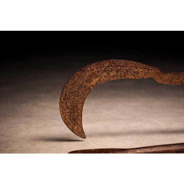 Metal Magali & Fali Ceremonial Throwing Knives, Northern Cameroon & Northeastern Nigeria, 1920s For Sale - Image 7 of 11