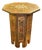Vintage Moroccan Indian Style Inlay Accent Side or End Table For Sale