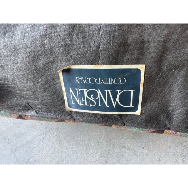 Postmodern Hekman Dansen Contemporary Geometric Upholstered Lounge Chair/ Sold For Sale - Image 11 of 11