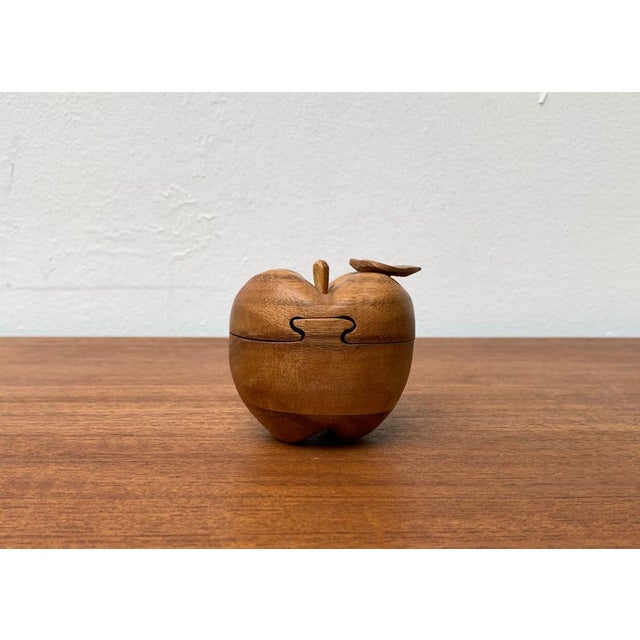 Vintage Teak Apple Shaped Secret Box, 1970s For Sale - Image 17 of 17