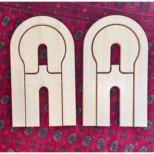 Wood A Pair of Roger Tallon Folding Chairs For Sale - Image 7 of 7