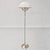 Vintage Floor Lamp in Metal and White Glass, 1960s, in Very Good conditions. Designed 1960 to 1969 European Plug (up to...