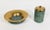 Green Marble and Brass Decorative Set 1970s 1980s For Sale - Image 4 of 15