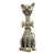 Vintage Jeanne Valentine Oversized Blue Papier-Mâché Cat Sculpture For Sale