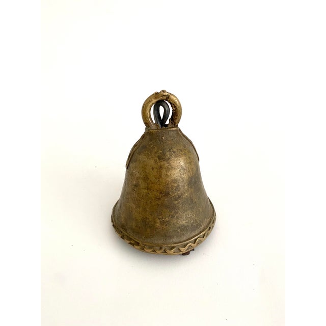 Vintage Nigerian Brass Cow Bell Chairish